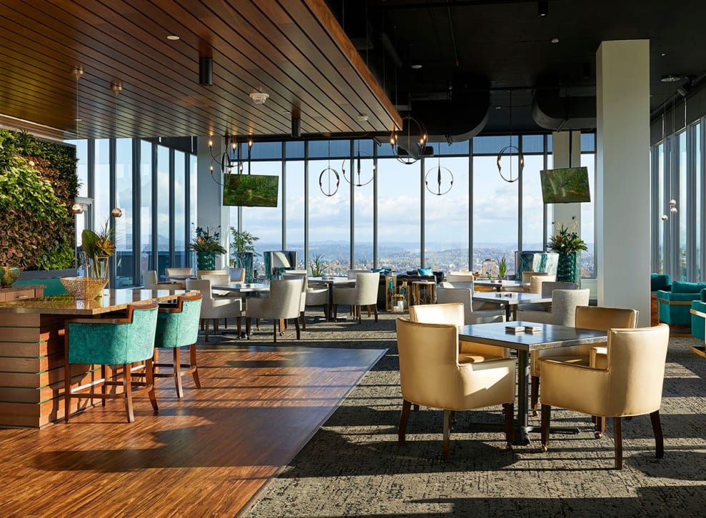 Sea + sky lounge at Murano in Seattle, Washington