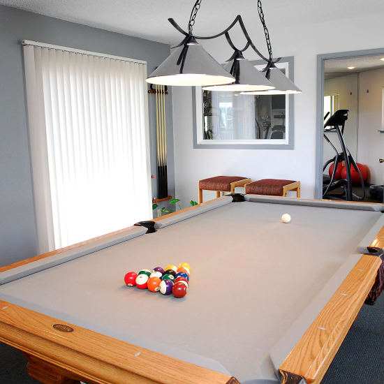 Pool table at Temescal in Davis, California