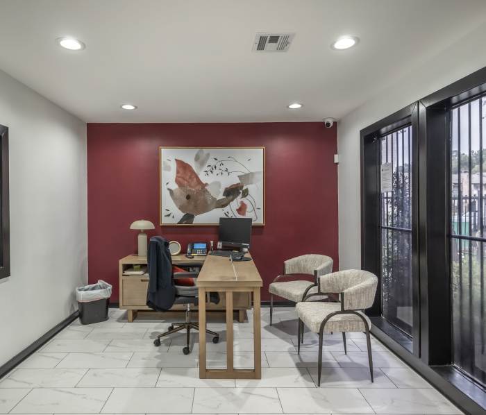 Reception area at Avery Place in Houston, Texas