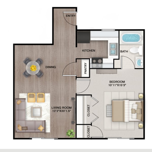 A1 floor plan brochure at The Overlook at Pensacola Bay in Pensacola, Florida