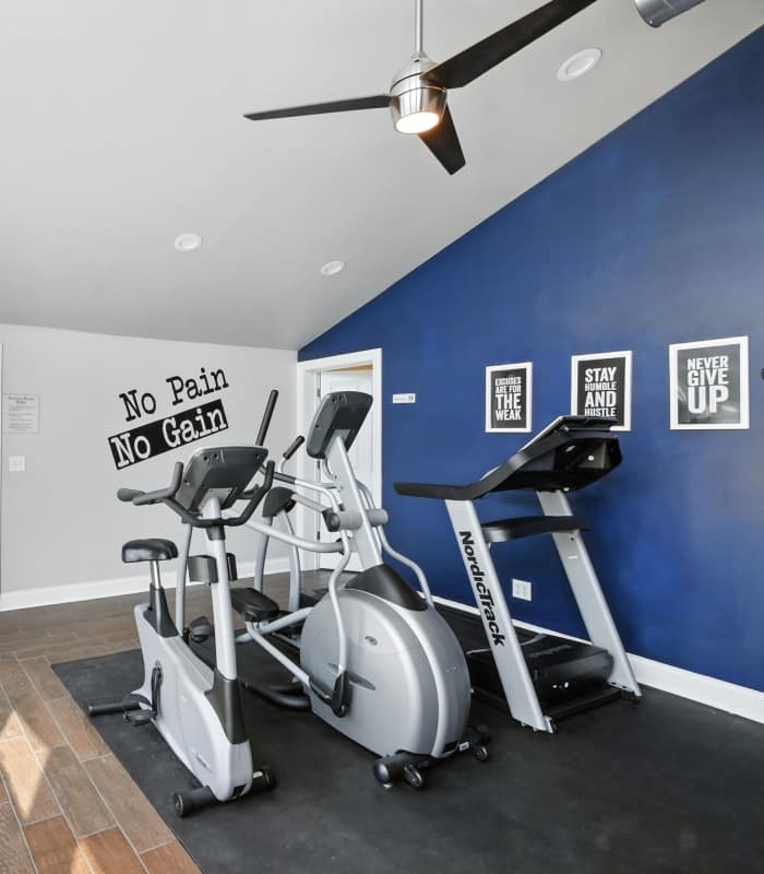 Fitness center at North River Landing in Elkhart, Indiana