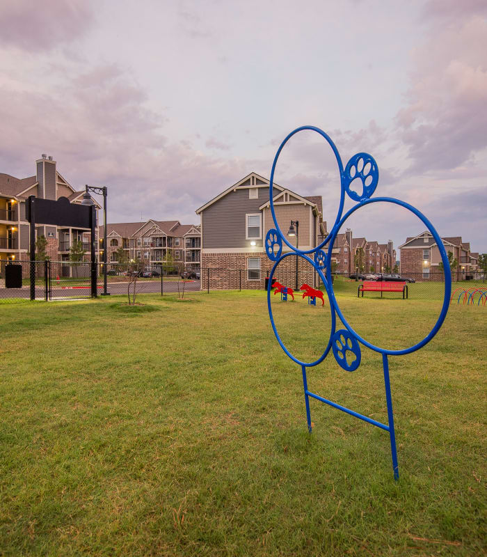 Dog park at Scissortail Crossing Apartments in Broken Arrow, Oklahoma