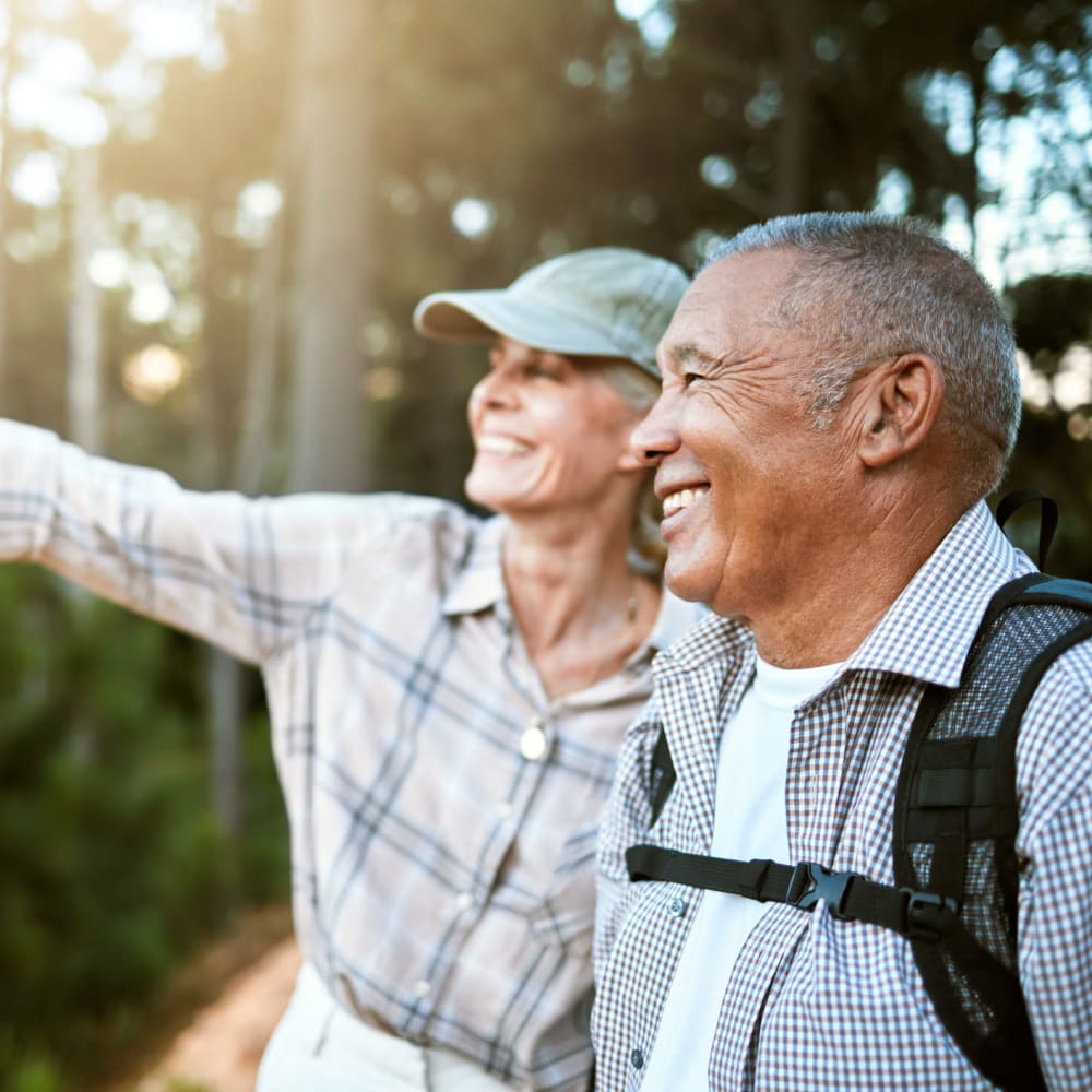 Residents from Regency Harmony House Rehabilitation & Nursing Center on a hike in Brewster, Washington