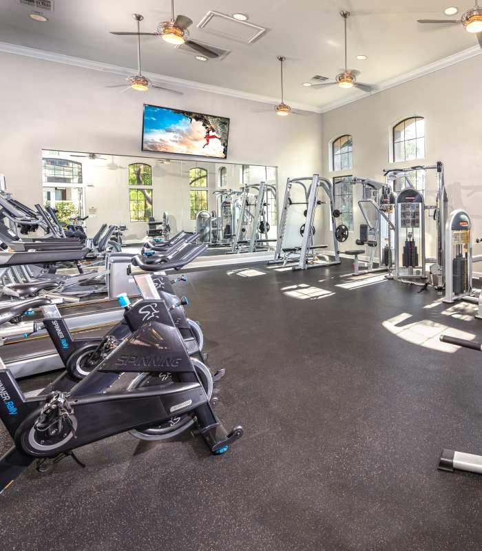 Fitness center at Links at Westridge in Valencia, California