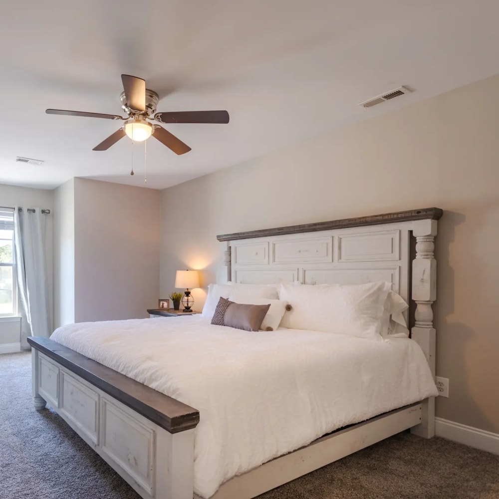 Apartment bedroom at Avalon I Apartments in North Charleston, South Carolina