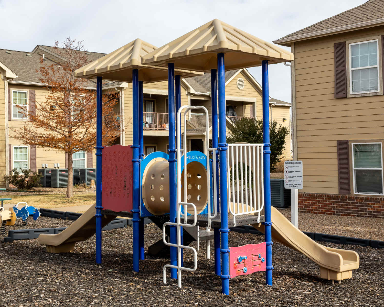 Exterior of the buildings at Adobe Ranch in Borger, Texas