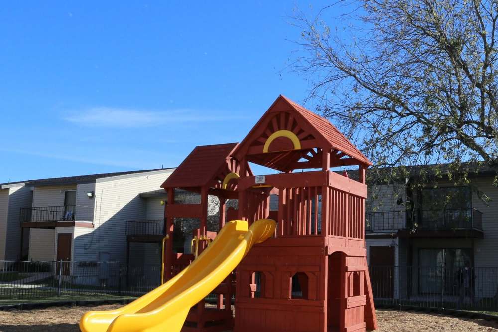 Playground with slide at Alamo Estates in San Antonio, Texas