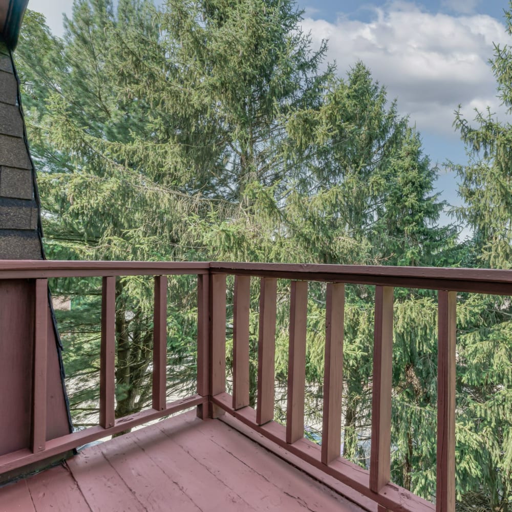 Private balcony at Briarcliff Manor, Wheeling, West Virginia