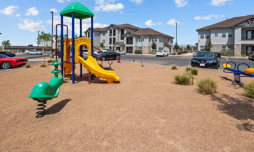 Playground with slide at Retreat at Horizon Hills in El Paso, Texas
