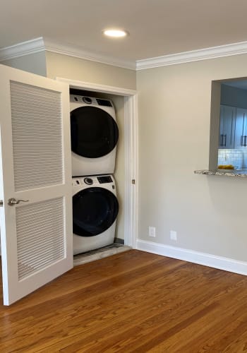 Washer and dryer at Englewood Village in Englewood, New Jersey