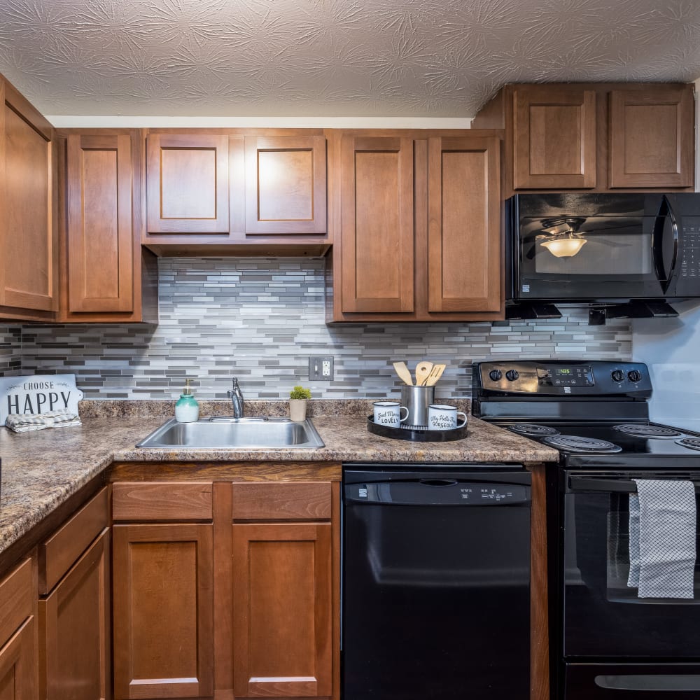 Kitchen at Webster Manor Apartments in Webster, New York