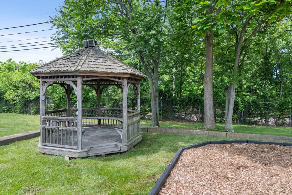 Gazebo near Burnt Mill Apartment Homes in Voorhees, New Jersey.