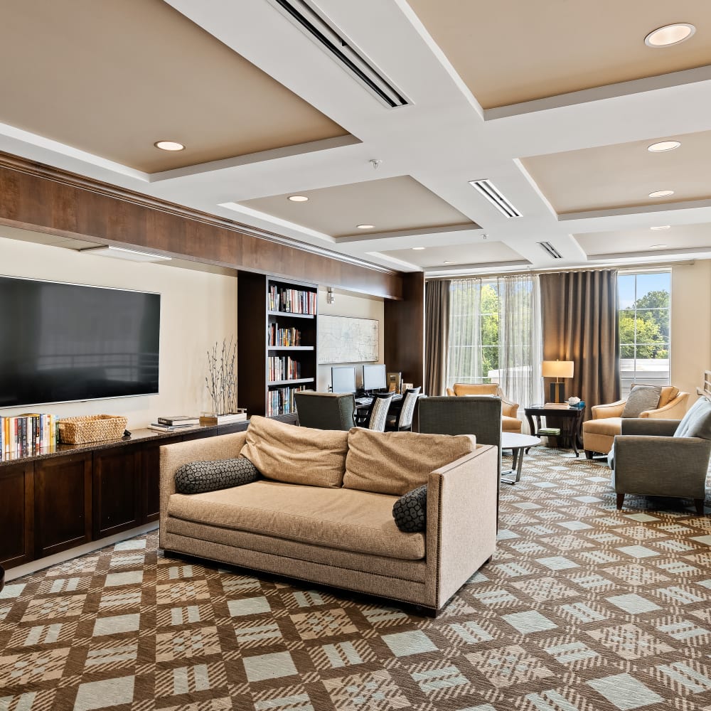 Lounge seating area at Anthology of Overland Park in Overland Park, Kansas
