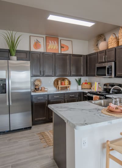 Kitchen at 24Hundred Apartments in Oklahoma City, Oklahoma