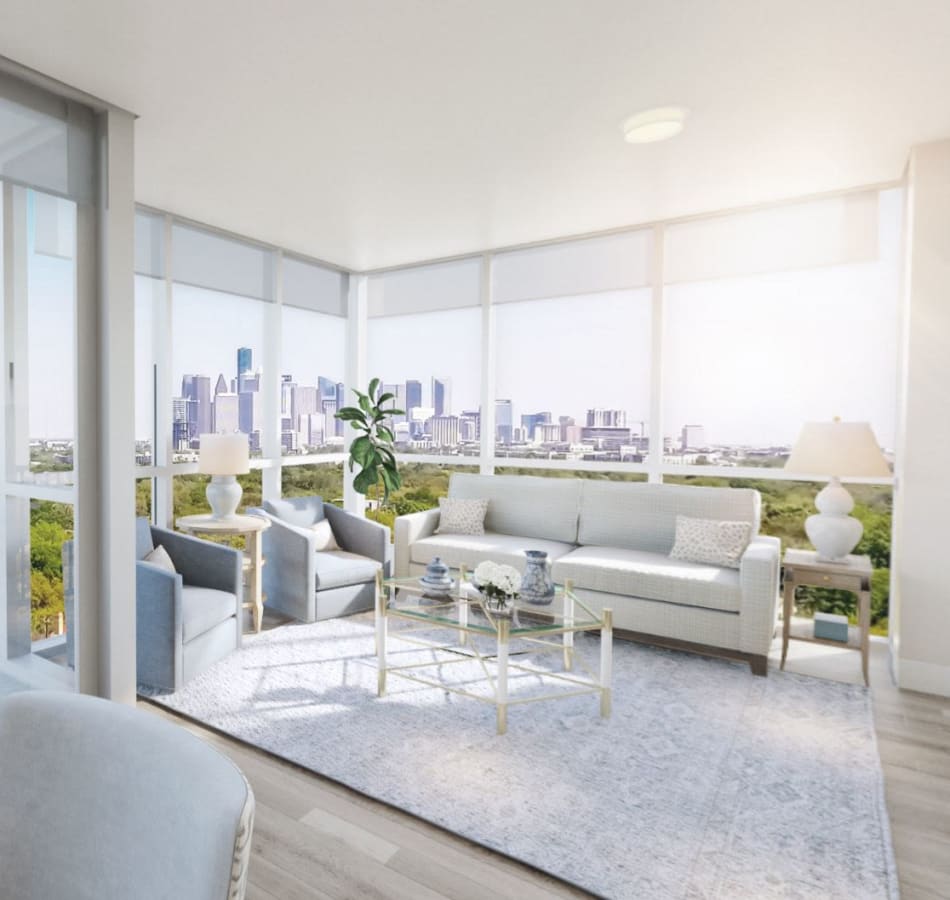 Bright and spacious floor plans at The Village of Southampton in Houston, Texas