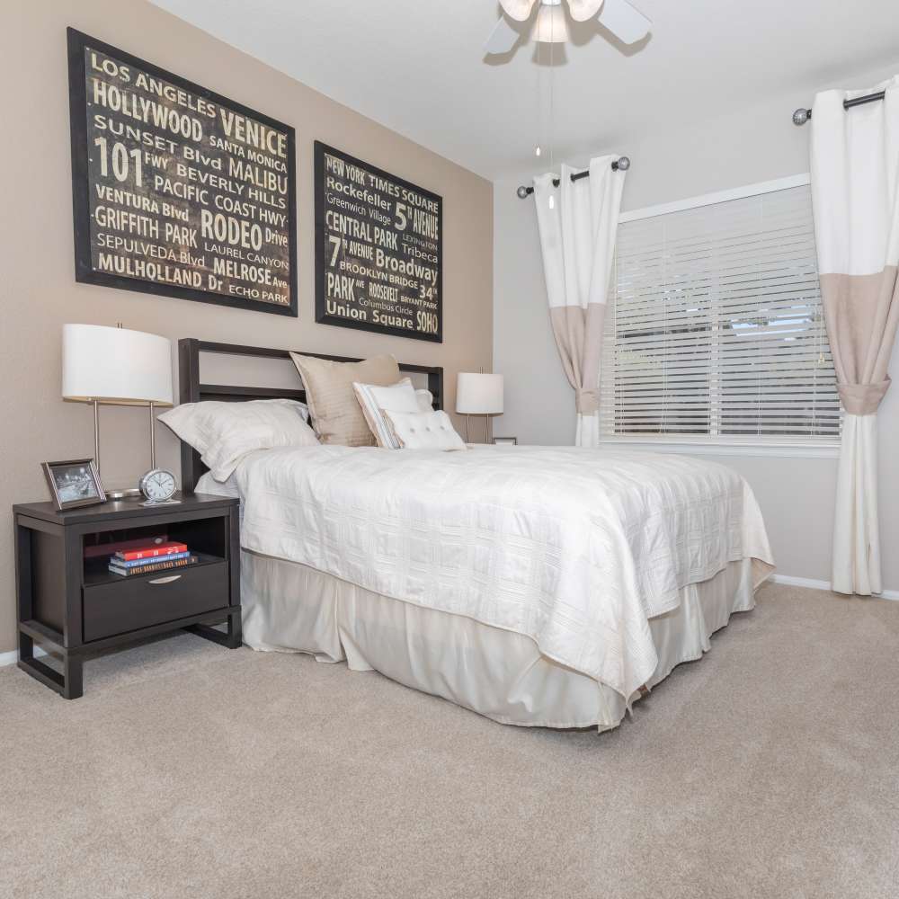 Bright bedroom at The Dakota at Governors Ranch in Littleton,Colorado