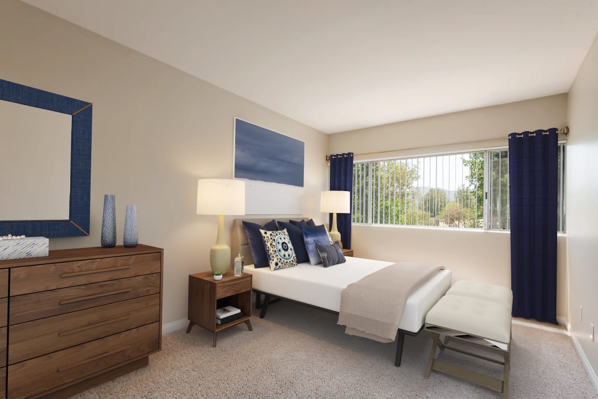 Spacious bedroom at The Retreat at Thousand Oaks, Thousand Oaks, California