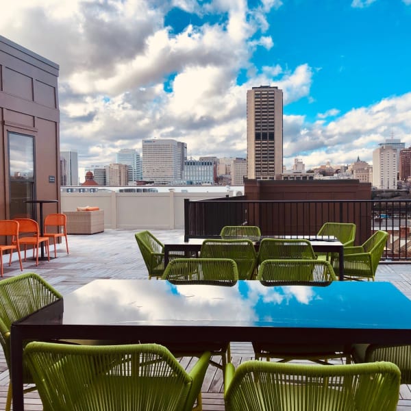 Rooftop lounge at The Collection at American Tobacco Center, Richmond, Virginia