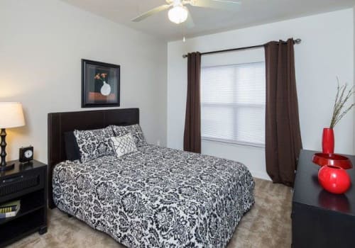 Bright, spacious bedroom at Crescent at Wolfchase in Memphis, Tennessee