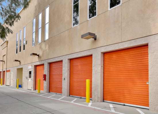 Outside-accessed self storage units at A-1 Self Storage in San Jose, California