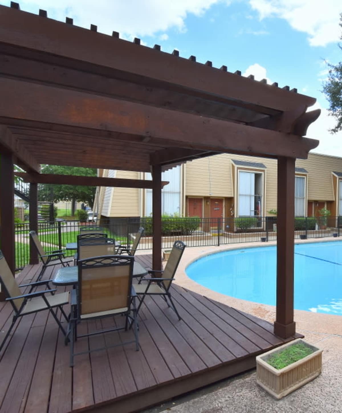 Pool at Falls of Maplewood Apartments in Houston, TX