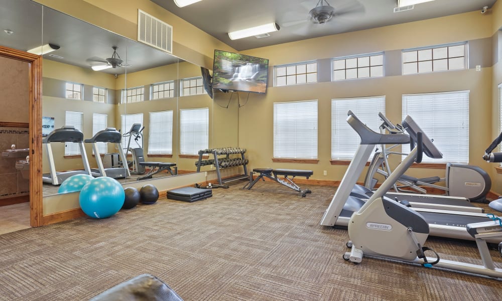 Gym at Portofino Apartments in Wichita, Kansas