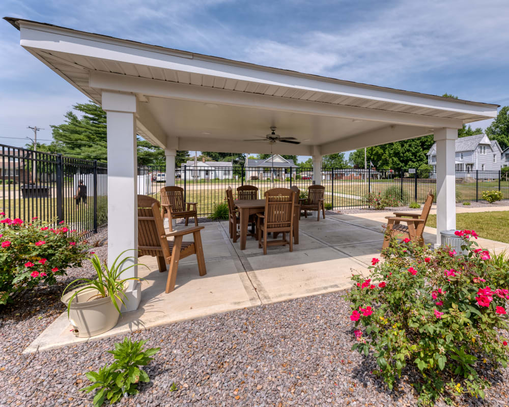 Gazebo outside at Addington Place of Sparta in Sparta, Illinois