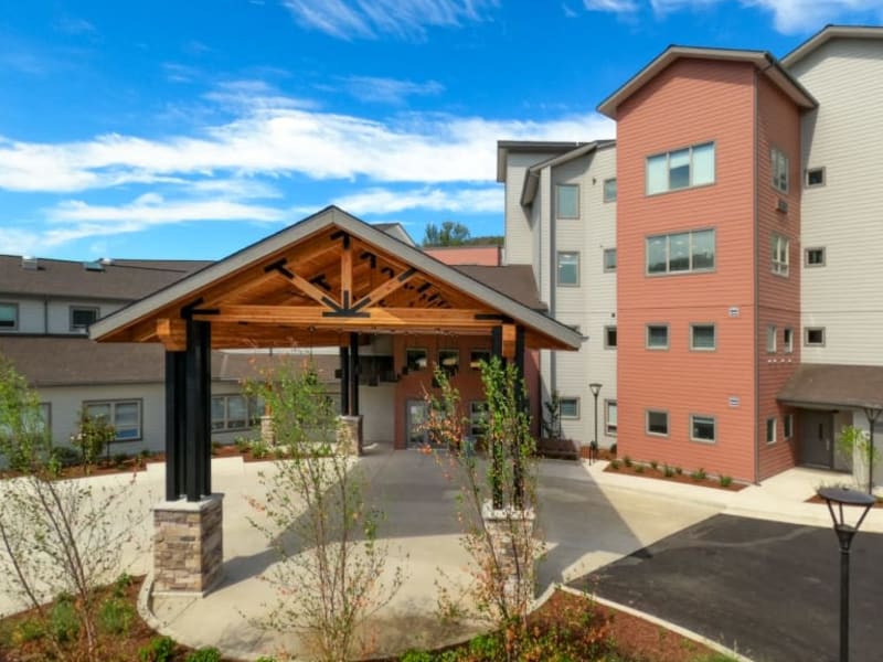 The main building at The Landing a Senior Living Community in Roseburg, Oregon. 