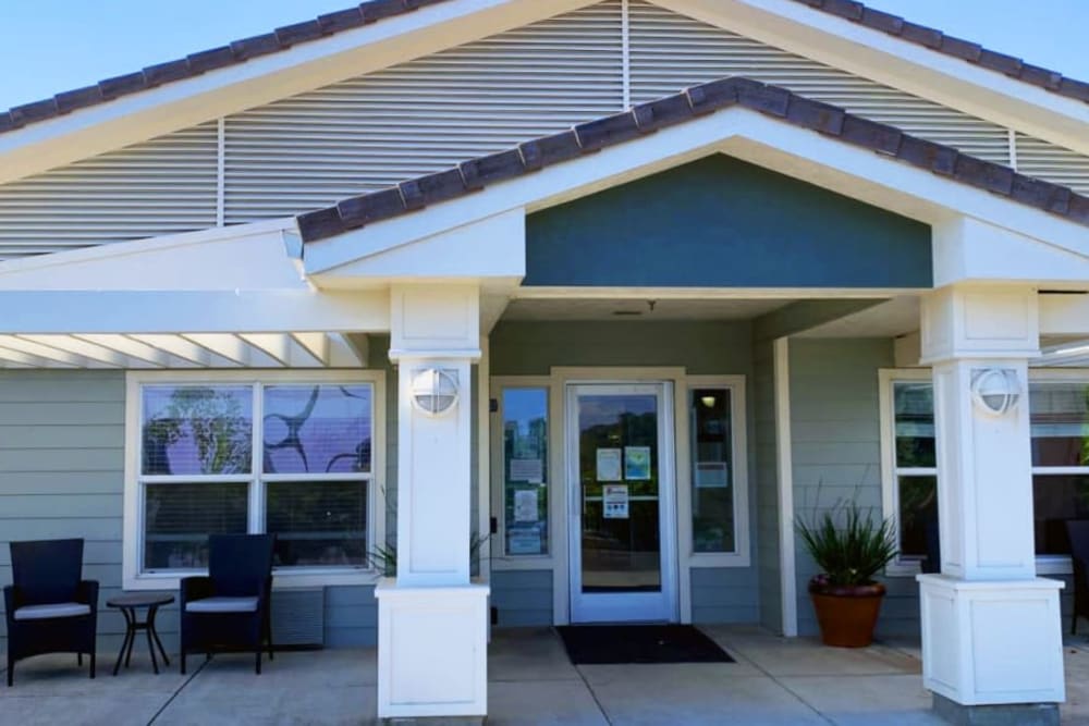 Exterior at Lassen House Senior Living in Red Bluff, California. 