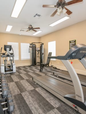 Fitness center at Crown Pointe Apartments in Oklahoma City, Oklahoma