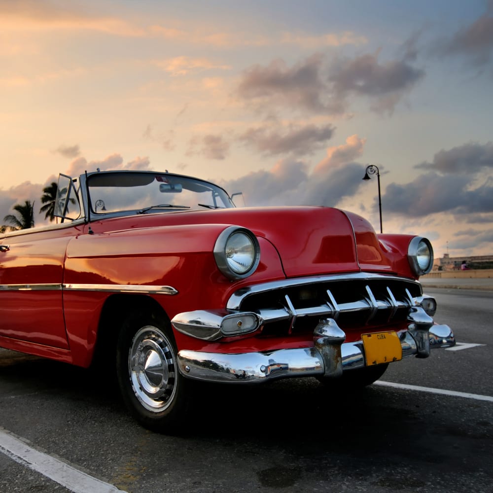 A classic car, stored at A-1 Car Storage - San Diego in San Diego, California