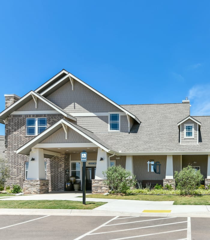 Exterior of Cottages at Abbey Glen Apartments in Lubbock, Texas