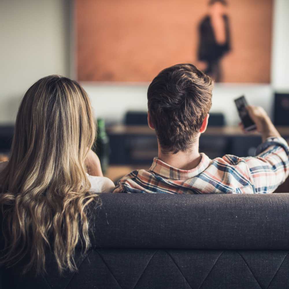 Residents watching tv at Altair Residences in Houston, Texas