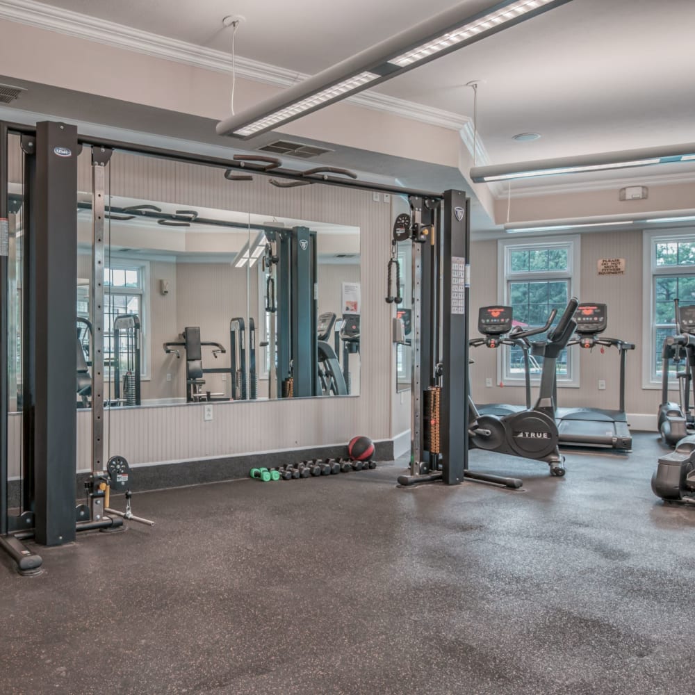 Fitness center at The Estates at Seven Fields, Seven Fields, Pennsylvania