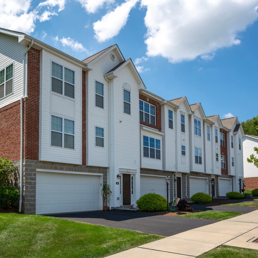 Townhomes with garages available at Clinton Lake, Clinton, Pennsylvania