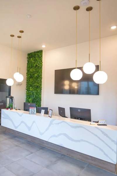 Leasing center at Lauth Communities in Carmel, Indiana