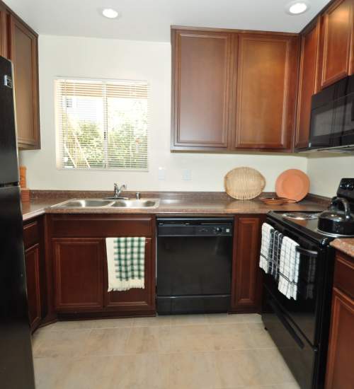 Spacious kitchen at Shadowridge Summerwind in Vista, California