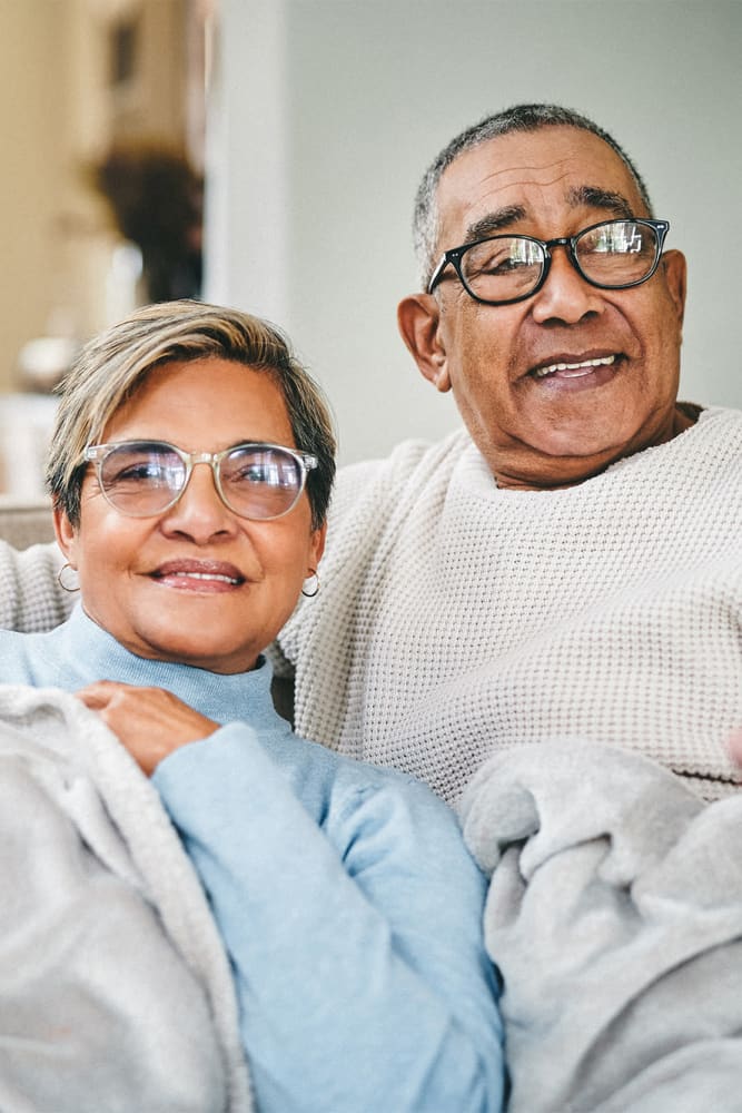 Residents relaxing at home at Sunny Garden Apartments in La Puente, California