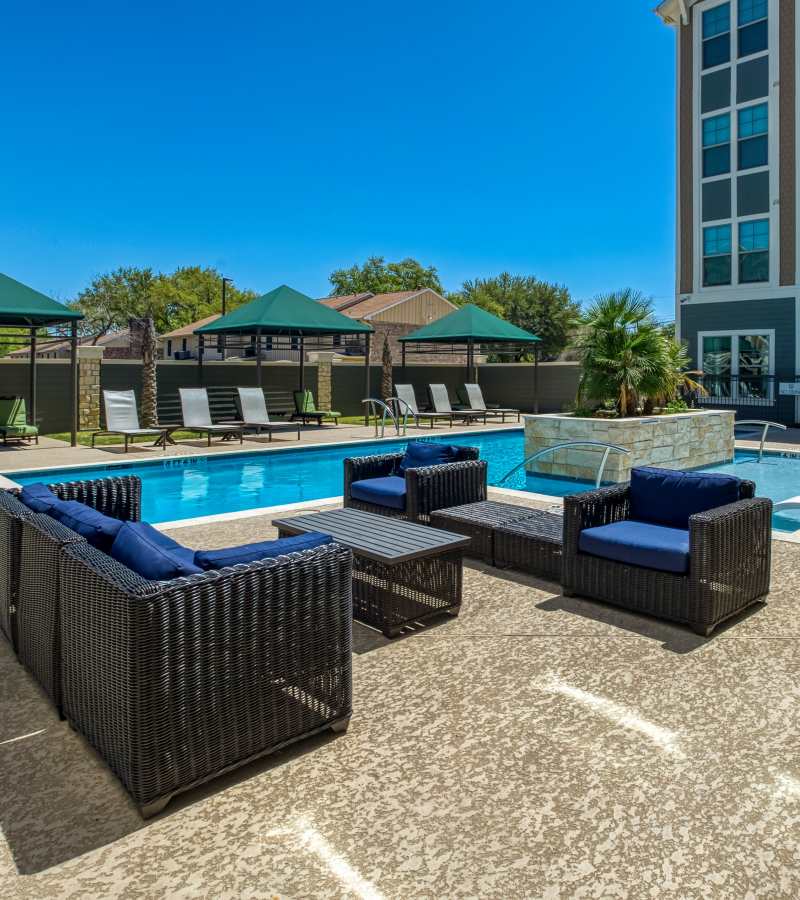 Community space at Milwee Street Apartments in Houston, Texas