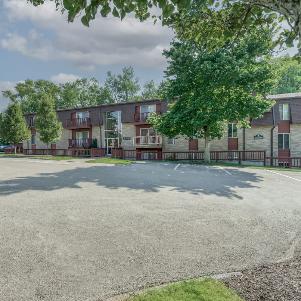 Parking area at Briarcliff Manor, Wheeling, West Virginia