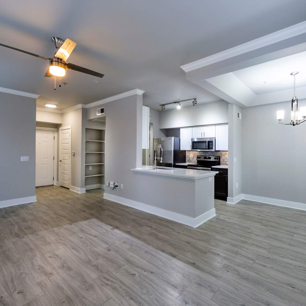 Living room at Lakeside in Houston, Texas