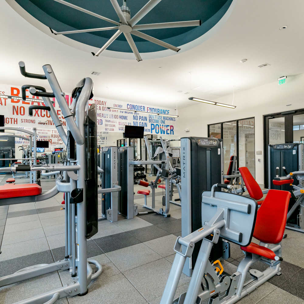 Fitness center at NOVU New Forest in Houston, Texas