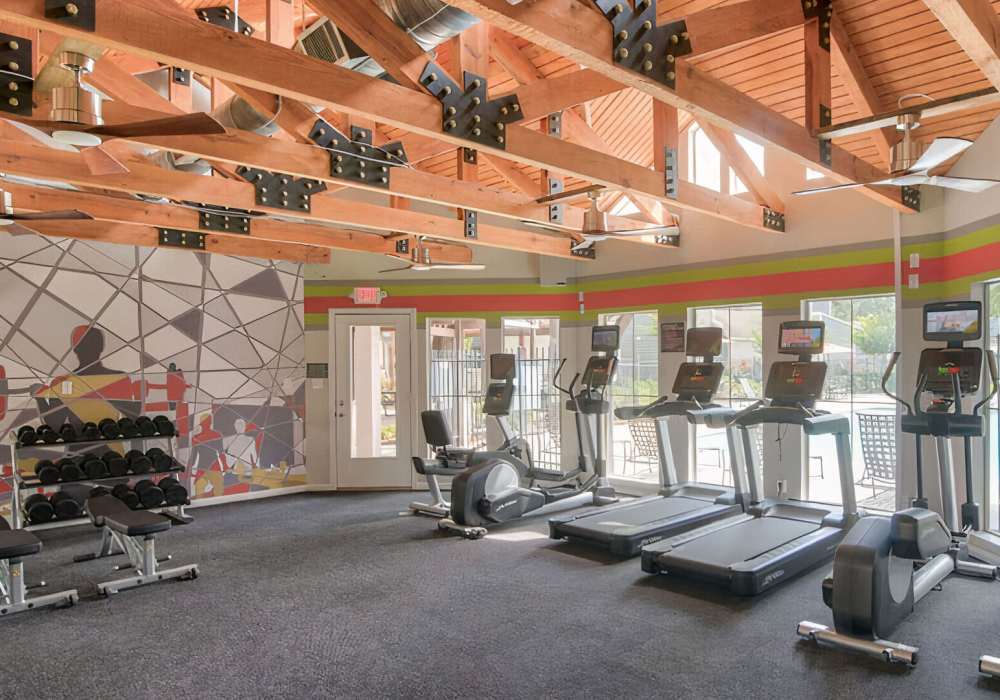 Community fitness center at Estates at Cypress in Cypress, Texas