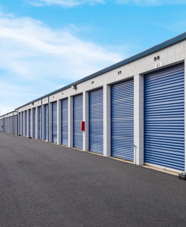 A large outdoor storage units at Hayward Self Storage in Hayward, California