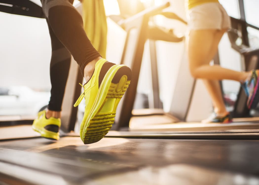 Stay healthy in the Courtyard Centre Apartments fitness center in Reno, Nevada