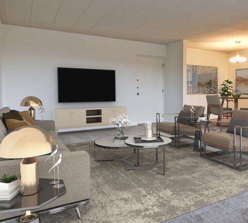 Private movie theater at The Avalon Apartment Homes in Avalon, Pennsylvania