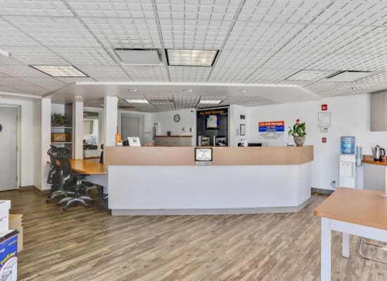 Clean front office at A-1 Self Storage in El Monte, California