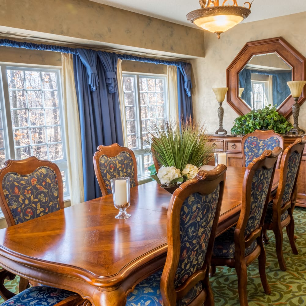 Private dining room at Applewood Pointe of Maple Grove in Maple Grove, Minnesota. 