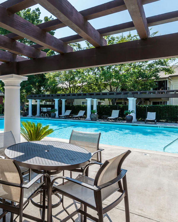 Pool at The Woodlands Apartments in Sacramento