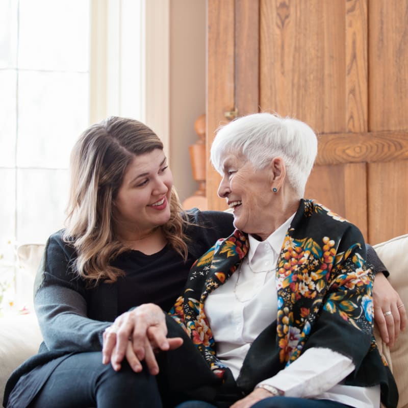 Young lady and resident at Village on the Park Bentonville in Bentonville, Arkansas